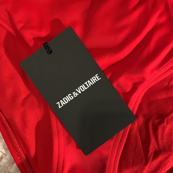 Zadig & Voltaire designer size 10-12 (FR 44) red bikini - Picture 9 of 14